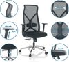 hjh OFFICE Profi Bürostuhl AZURRO B Stoff Drehstuhl ergonomisch, Netzrücken, Flexible Lordosenstütze, Schwarz, 751014 Bild 5