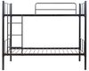 Metall-Etagenbett Berimma mit 2 Matratzen 90x200 cm Schwarz [en. casa] Bild 5