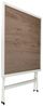HOME DECO FACTORY, HDO0222, Tisch aus weißem Metall in Holzoptik, Modell Barcelona, ​​Gartenmöbeltisch, Möbel, Gartenmöbel, Tisch für den Außenbereich, 70 x 71 x 70 cm, Beige Bild 5