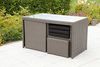MERXX Garten-Essgruppe Merano, (11-tlg), 2 Sessel, 2 Hocker, Tisch 128x70 cm, Polyrattan Bild 3