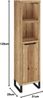 Hochschrank-Wildeiche massivum Sydney 1-türig 31x125x25 cm Hochschrank-Massivholz Badezimmermöbel-schmal Flurschrank Gäste-WC Bild 3