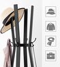HOOBRO Garderobenständer, Kleiderständer, Garderobe mit 4 Haken und 3 Ablagen, Freistehender Kleiderstange, Stabil, platzsparenden, Industrieller, für Kleidung, Hüte, Taschen, Flur EBF82YM01 Bild 4