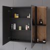 Badspiegelschrank Irma Anthrazit/Goldkraft Eiche 80 x 75 cm Vicco Bild 5