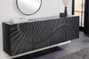 riess-ambiente Sideboard SCORPION 180cm schwarz (Einzelartikel, 1 St), Wohnzimmer · Massivholz · Mango · TV-Schrank · hängend · Industrial Bild 2