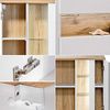 LED Spiegelschrank 80cm BERMUDA-56, weiß mit Wotaneiche Nb, B x H x T ca. 80 x 70 x 20 cm Bild 4
