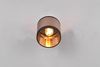 Wandstrahler DAVOS mit Schalter & Stoffschirm Taupe / Gold, Breite 12cm Bild 4