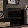 Wohnwand Berno Anthrazit/Beige 4-teiliges Set Vicco Bild 5