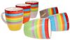 MamboCat Becher 6er Set Kaffeebecher Ibiza Rainbow Summer - 24326544, Steingut Bild 4
