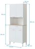 Habitdesign Küche, Holz, 4 Türen, 72 cm (Largo) x 186 cm (Alto) x 40 cm (Fondo) Bild 3