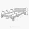 Krok Wood Massivholzbett Julia mit Kopfteil in Buche 200x220 cm Bild 2