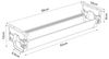 Kabelkanal Skegness 55 x 18 x 12 cm Weiß [pro. tec] Bild 2