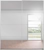 Rauch Möbel Caracas Schrank Kleiderschrank Schwebetürenschrank, Graumetallic mit Spiegelfront 2-türig inkl. Zubehörpaket Classic 4 Einlegeböden, 2 Kleiderstangen, 1 Hakenleiste, BxHxT 181 x 210 x 62 cm Bild 4
