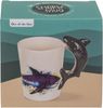 Tasse ca. 300 ml im 3D Design Meereswelt mit verschiedenen Motiven Kaffeetasse Hai Bild 2