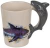Tasse ca. 300 ml im 3D Design Meereswelt mit verschiedenen Motiven Kaffeetasse Hai Bild 4