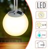 Spetebo LED Solarleuchte Premium Solar LED Hängeleuchte - Ø 20 cm / 4 LED, Einschaltautomatik, LED, warmweiß, Garten Deko Lampe zum Hängen Bild 3
