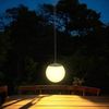 Spetebo LED Solarleuchte Premium Solar LED Hängeleuchte - Ø 20 cm / 4 LED, Einschaltautomatik, LED, warmweiß, Garten Deko Lampe zum Hängen Bild 5