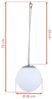 Spetebo LED Solarleuchte Premium Solar LED Hängeleuchte - Ø 20 cm / 4 LED, Einschaltautomatik, LED, warmweiß, Garten Deko Lampe zum Hängen Bild 2