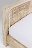 Kare Design Bett Puro, 160x200 cm, helles Holzbett, Holzbett handgeschnitzt, (H/B/T) 76 x 169 x 218 cm Bild 5