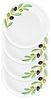 Lashuma Tafelservice Olive (4-tlg), Keramik, Handgemachte Essteller rund Ø 20 cm Bild 3