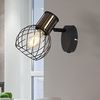 Wandlampe, beweglich, Käfig-Design, schwarz, H 16,5 cm Bild 3