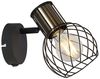 Wandlampe, beweglich, Käfig-Design, schwarz, H 16,5 cm Bild 5