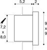 SLV No. 1003466 QUAD FRAME 9 Indoor LED Wandeinbauleuchte 3000K weiß IP20 Bild 5