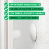 Your Day Mate - Türklinkenpuffer für Wände, 6 Stück, Ø 40 mm, in Weiß, selbstklebender Wandschutz für Türgriff, Türklinke, Fenstergriff, Anschlagdämpfer gegen Türanschlag, Türstopper Elastikpuffer, Wand Türpuffer Bild 2