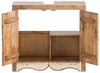 Waschbeckenunterschrank Delhi Mango Massivholz braun 67x61x30 cm massivum Badschrank Bad-Unterschrank Badmöbel Boho-Stil Badezimmer-Möbel Bild 3