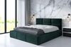 Polsterbett EMILI-OM 180x200 mit Bettkasten und Lattenrost. Farbe: Dunkelgrun 10 Bild 2