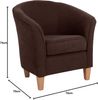 Livia Sessel Veloursstoff Braun Buche Natur Bild 3