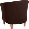 Livia Sessel Veloursstoff Braun Buche Natur Bild 4
