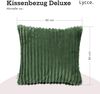 Lycce Dekokissen Kissenbezug Deluxe aus extra breitem, flauschigem Cordstoff 50x50cm Bild 3