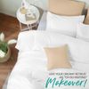 Utopia Bedding Bettbezug-Set mit Kissenbezügen – 3-teiliges Bettwäsche-Set mit Reißverschluss – 1 Bettbezug mit 2 Kissenbezügen – weich gebürstete Mikrofaser (Queensize, Weiß) Bild 4