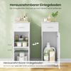 EUGAD Hochschrank (1-St) Badezimmerschrank 1 Schublade, 30 x 80 x 30 cm, weiß Bild 5