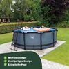 Exit Stahlrahmen Aufstellpool | Braun | 122 cm | Inkl. Filterpumpe Bild 2