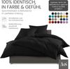 Bettwaesche-mit-Stil Mako-Satin Spannbettlaken schwarz 120x200cm Höhe 21-30cm Bild 4
