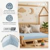 Laleni 2er-Set Premium Spannbettlaken für Beistellbett 50x89 cm - Oeko-Tex Zertifiziert, 100% Baumwolle, atmungsaktives Spannbetttuch Jersey Baby, 150 g/m², Hellblau Bild 5
