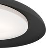 Eglo 99703 Deckenleuchte PENJAMO Stahl schwarz, Kunststoff m. Kristalleffekt weiss 3x7,3W H:6,5cm Ø:46,5cm 3000K Bild 4
