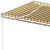 vidaXL Markise Manuell Einziehbar 600x350 cm Gelb und Weiß 3069038 Bild 5