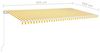 vidaXL Markise Manuell Einziehbar 600x350 cm Gelb und Weiß 3069038 Bild 3