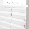 Sonello Plissee Klemmfix ohne Bohren 80x200 cm Weiß Faltrollo Plisseerollo Jalousie für Tür & Fenster Blickdicht Sichtschutz Sonnenschutz Fertifplissee Rollo Bild 3