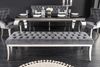 riess-ambiente Sitzbank CASTLE DELUXE 165cm grau / silber (Einzelartikel, 1-St), Esszimmer · Samt · Edelstahl · Schlafzimmer · Flur · Barock Design Bild 3