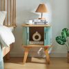 Beistelltisch Tysvær 59x45x45 cm Bambus/Blau [en. casa] Bild 3