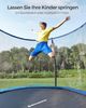 Songmics Trampolin mit Leiter, Sicherheitsnetz und gepolsterten Stangen, Stahl blau, Ø 305 cm Bild 2