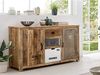 Massives Sideboard Pune aus Mangoholz, 150x80, Holz-Metall-Mix, Lackiert, Modernes Design Bild 2