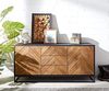Sideboard Famke 145 cm Mango Teak 2 Türen 3 Schubladen Bild 4