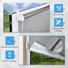 Verdunklungsrollo ohne Bohren Rollos für Fenster B110 x H170 cm (Stoffbreite 105cm) Hellgrau Thermo Rollo Klemmfix Verdunkelungsrollo Seitenzugrollo Sicht-und Sonnenschutz Wandmontage Bild 3
