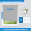 Verdunklungsrollo ohne Bohren Rollos für Fenster B110 x H170 cm (Stoffbreite 105cm) Hellgrau Thermo Rollo Klemmfix Verdunkelungsrollo Seitenzugrollo Sicht-und Sonnenschutz Wandmontage Bild 5