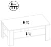 Lomadox Couchtisch GIUSTINO-06, 115x65 cm, Eiche teilmassiv geölt Bild 4