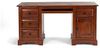 Rustikaler Schreibtisch Catana in Braun - Landhausstil Pinienholz, 160x78 cm, 4 Schubladen Bild 5